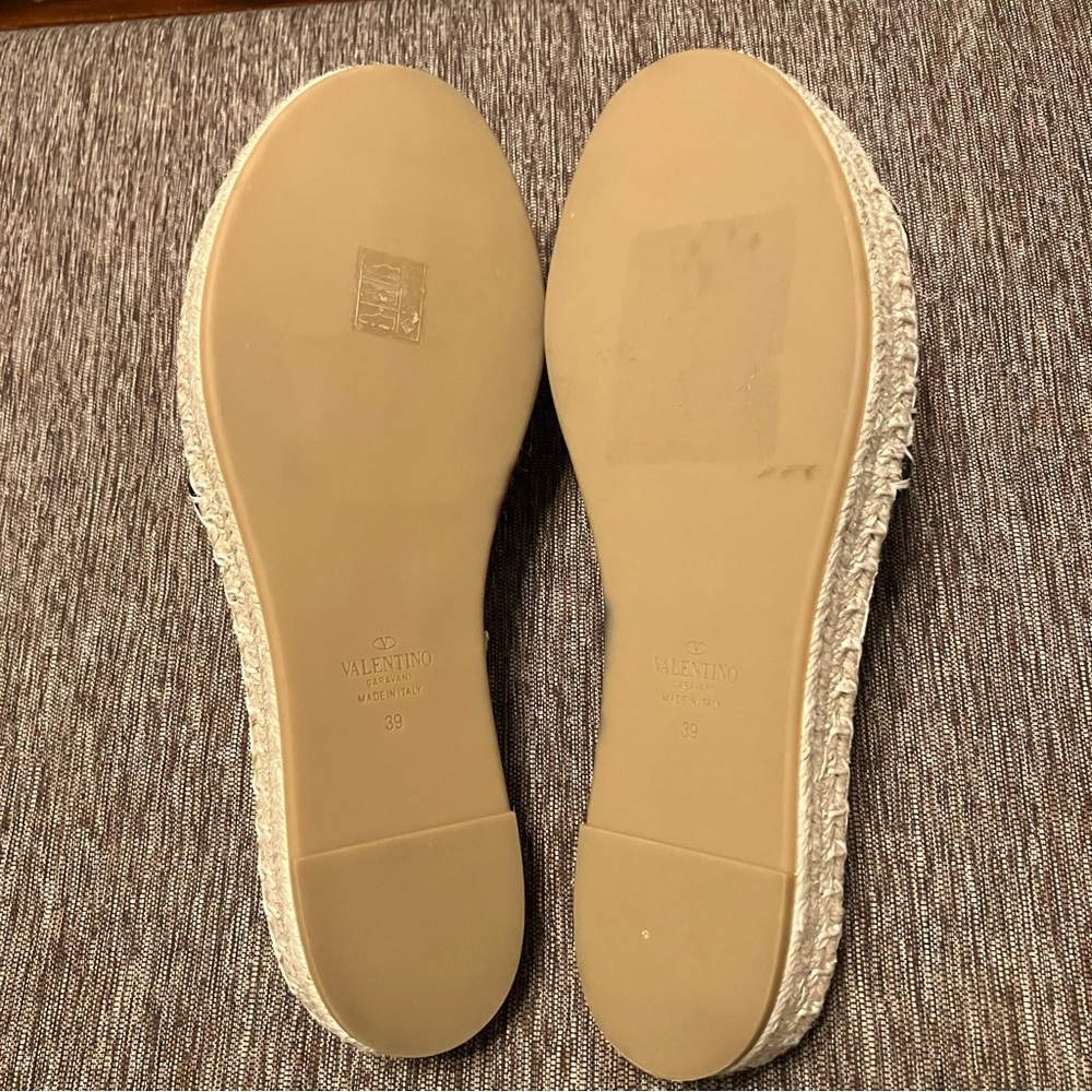 VALENTINO GARAVANI Rockstud Slides 1966 Giraffe ESPADRILLE - Sz 9 (EU 39) Italy - Picture 14 of 16